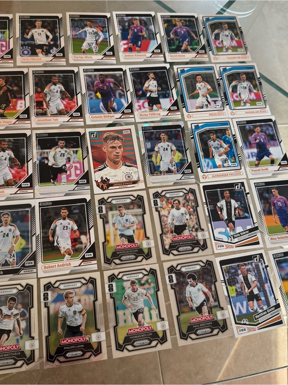 30 Germany  National Team soccer card lot FIFA World Cup Monopoly Donruss Optic